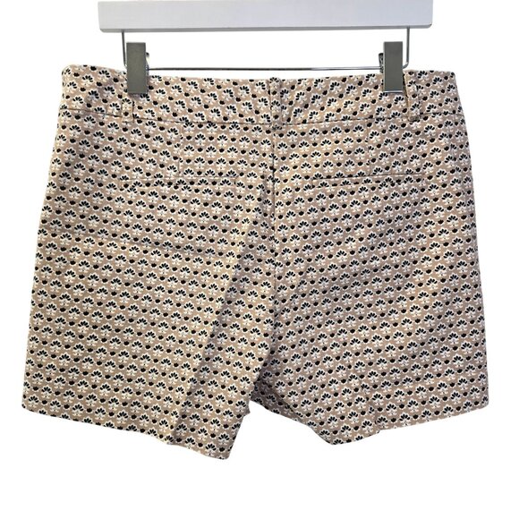 Ann Taylor Factory Fleur de Lis Print Chino Shorts Size 8 - Picture 2 of 6